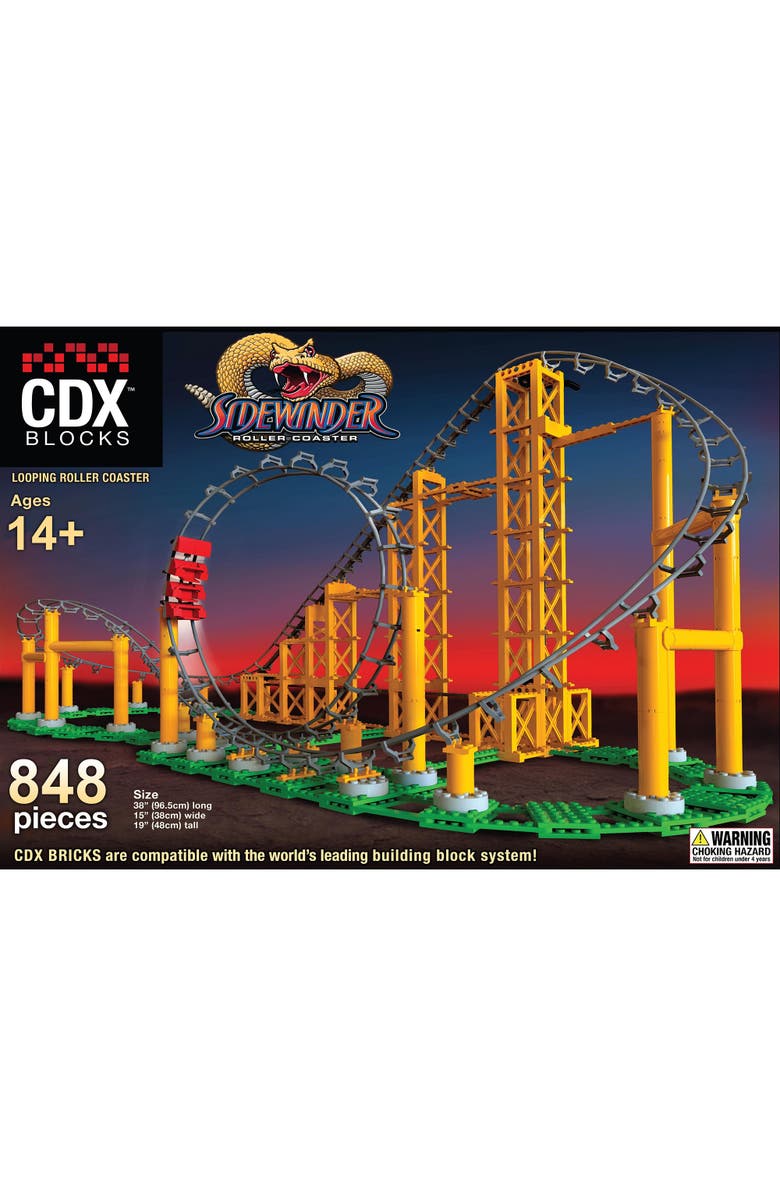 CDX Blocks Sidewinder 848 Pieces, Building Brick Set, Alternate, color, Multicolored