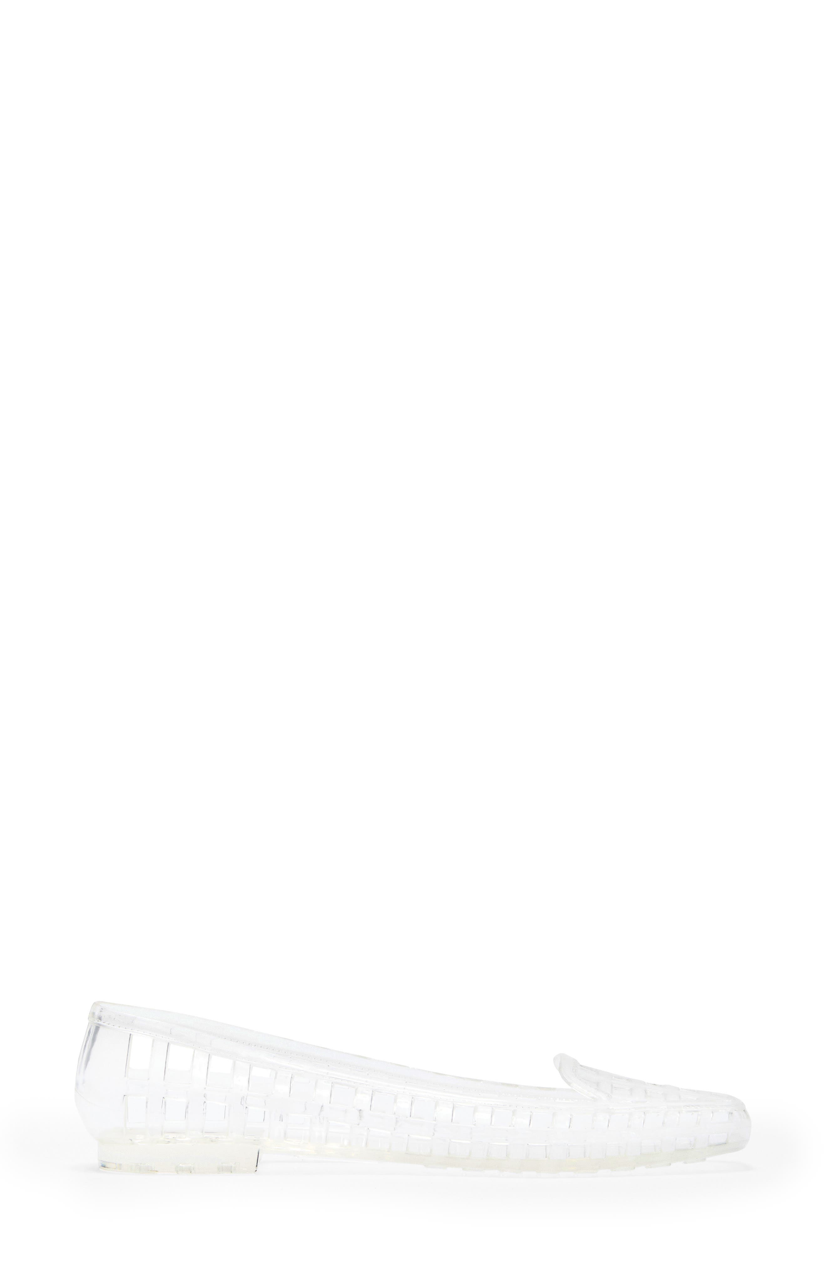 Jeffrey Campbell Sunnie Jelly Loafer Flat, Alternate, color, Clear