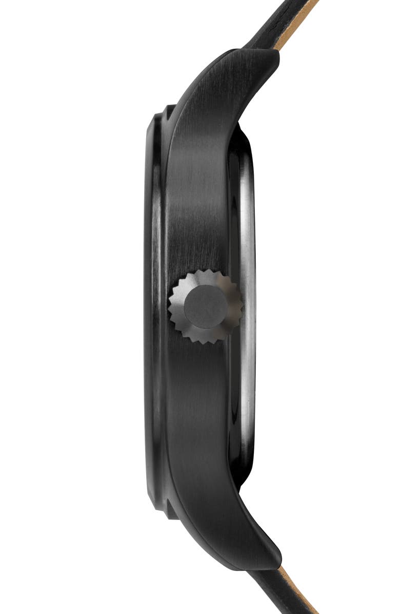 Timex<sup>®</sup> x Todd Snyder The Blackjack Leather Strap Watch, 40mm, Alternate, color, 