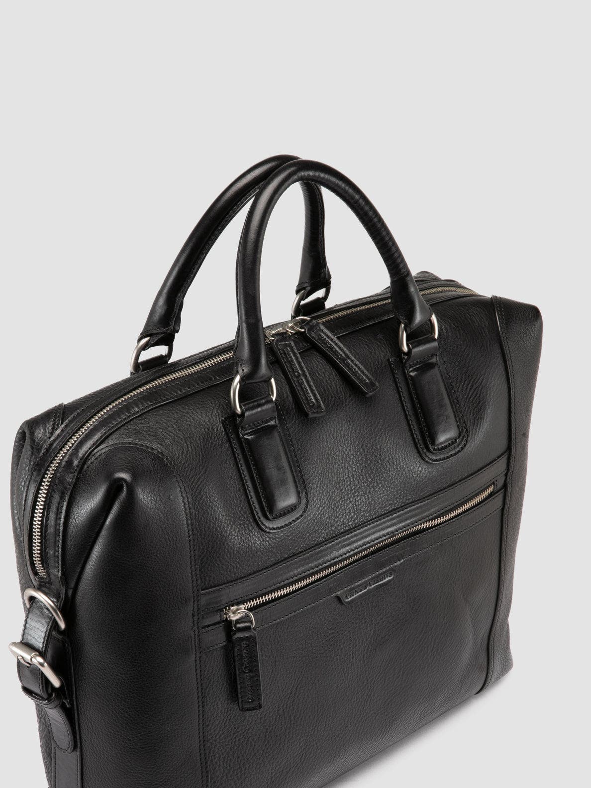 Officine Creative Jules 007 Briefcase, Alternate, color, Black