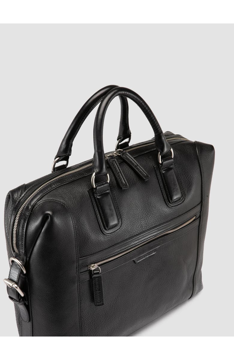 Officine Creative Jules 007 Briefcase, Alternate, color, Black