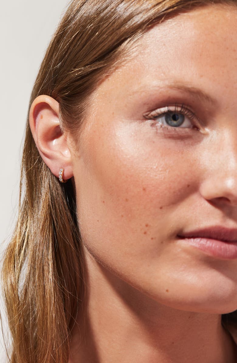 Ana Luisa Huggie Hoop Earrings - Suzanne, Alternate, color, 