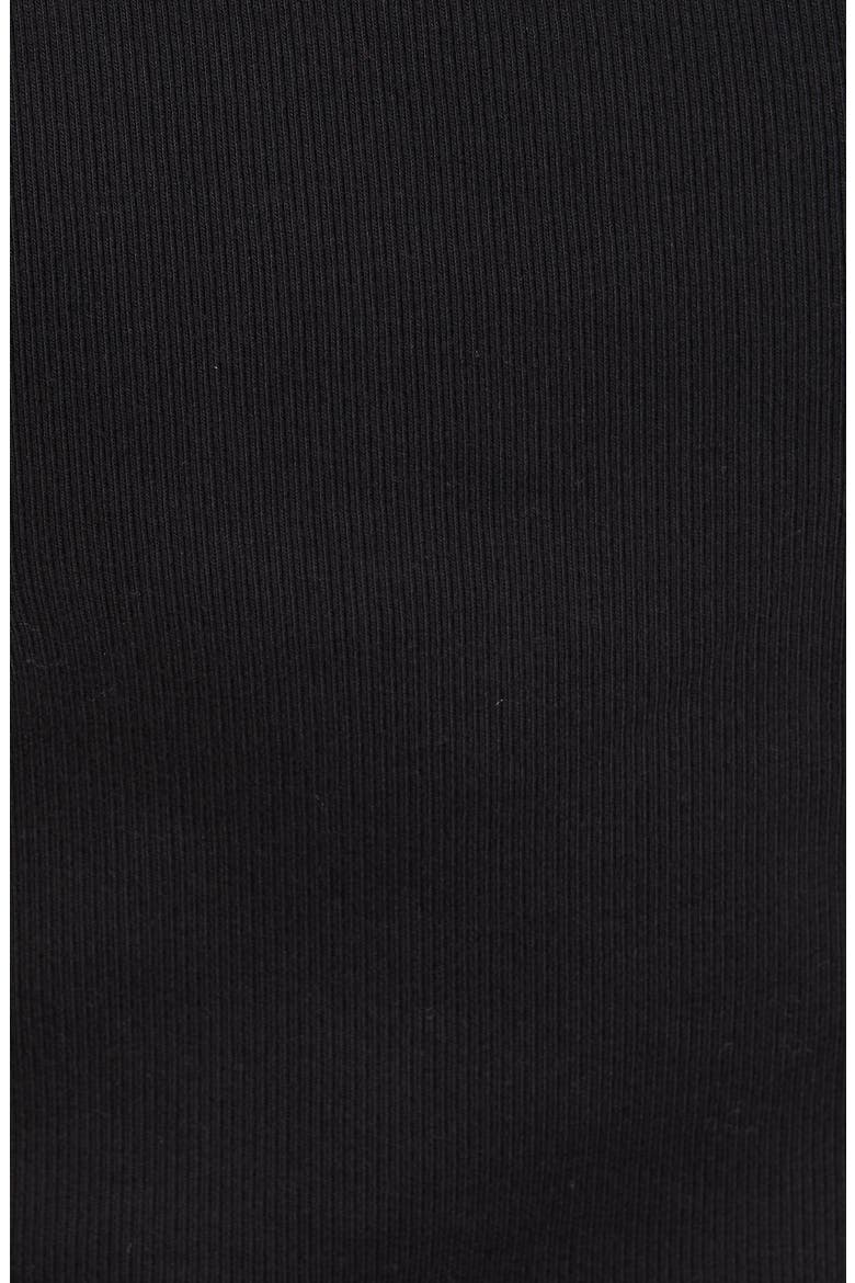 Cathie Ruffle Rib Top, Alternate, color, BLACK