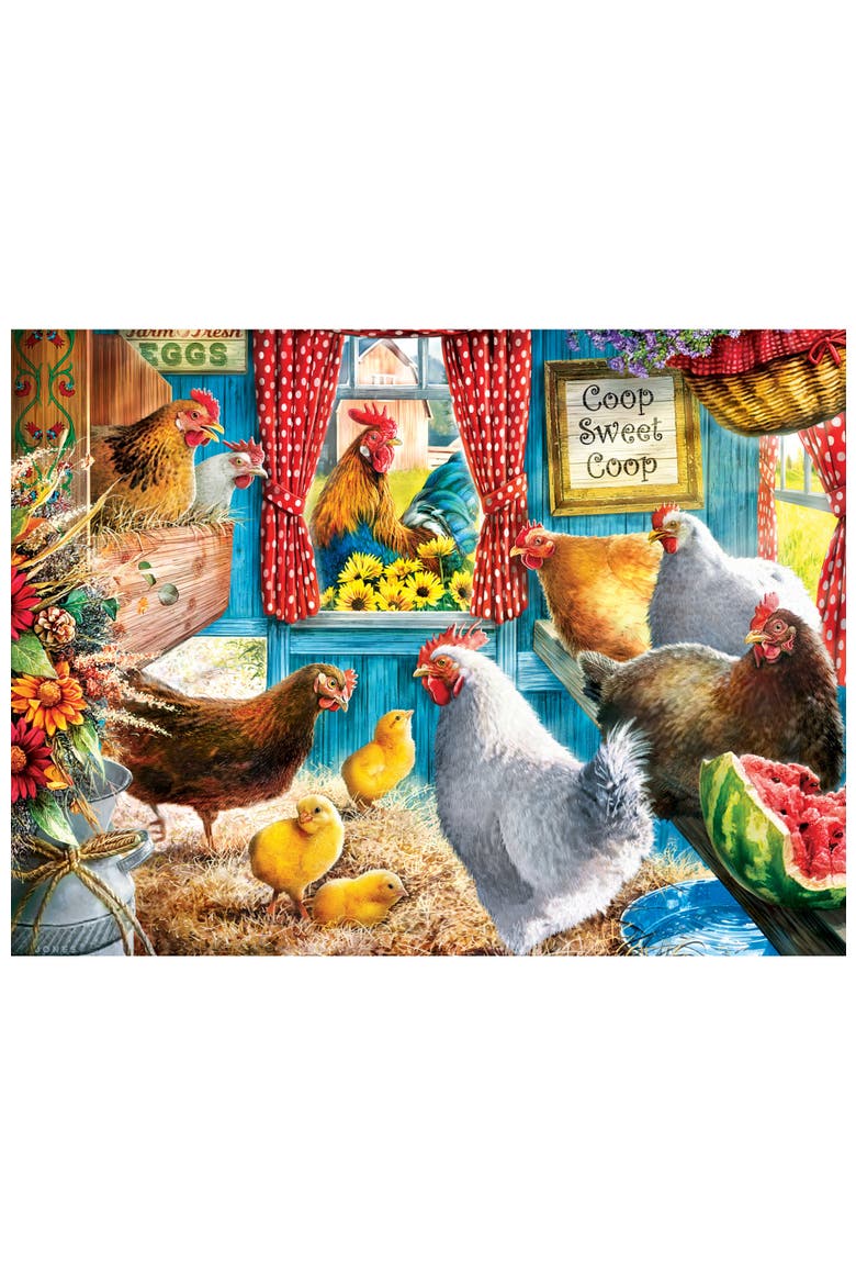 Cluckington Palace 300 Piece Puzzle, Alternate, color, Multicolor