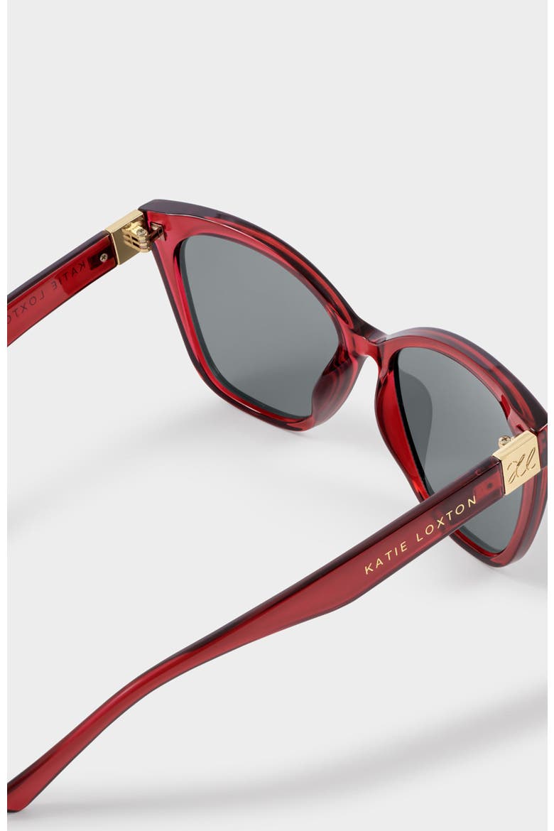 Mykonos Sunglasses, Alternate, color, Transparent Dark Cherry
