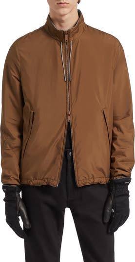 AM039 Ermenegildo Zegna リバーシブルボンバージャケット ZEGNA Zephyr Reversible Blouson Jacket | Nordstrom