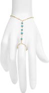 VIDAKUSH Turquoise Stone Hand Chain