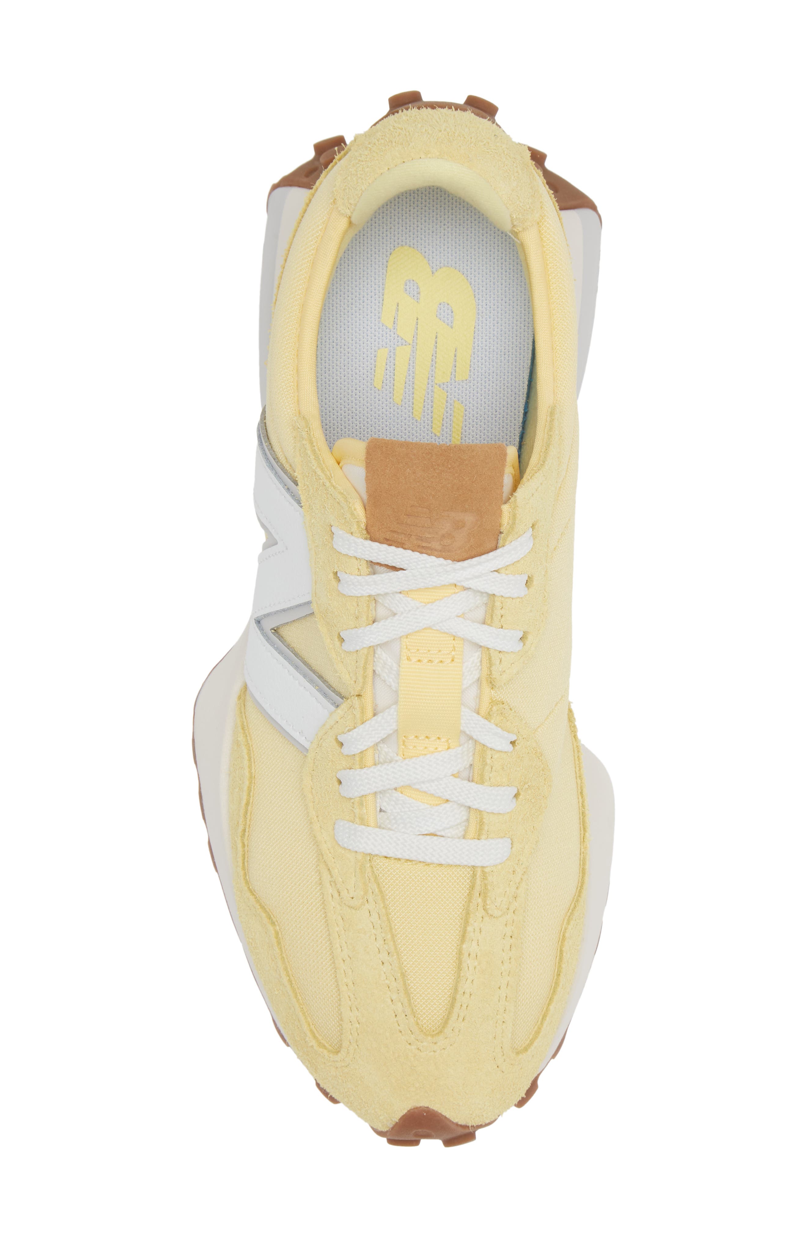 327 Sneaker, Alternate, color, MAIZE/ WHITE