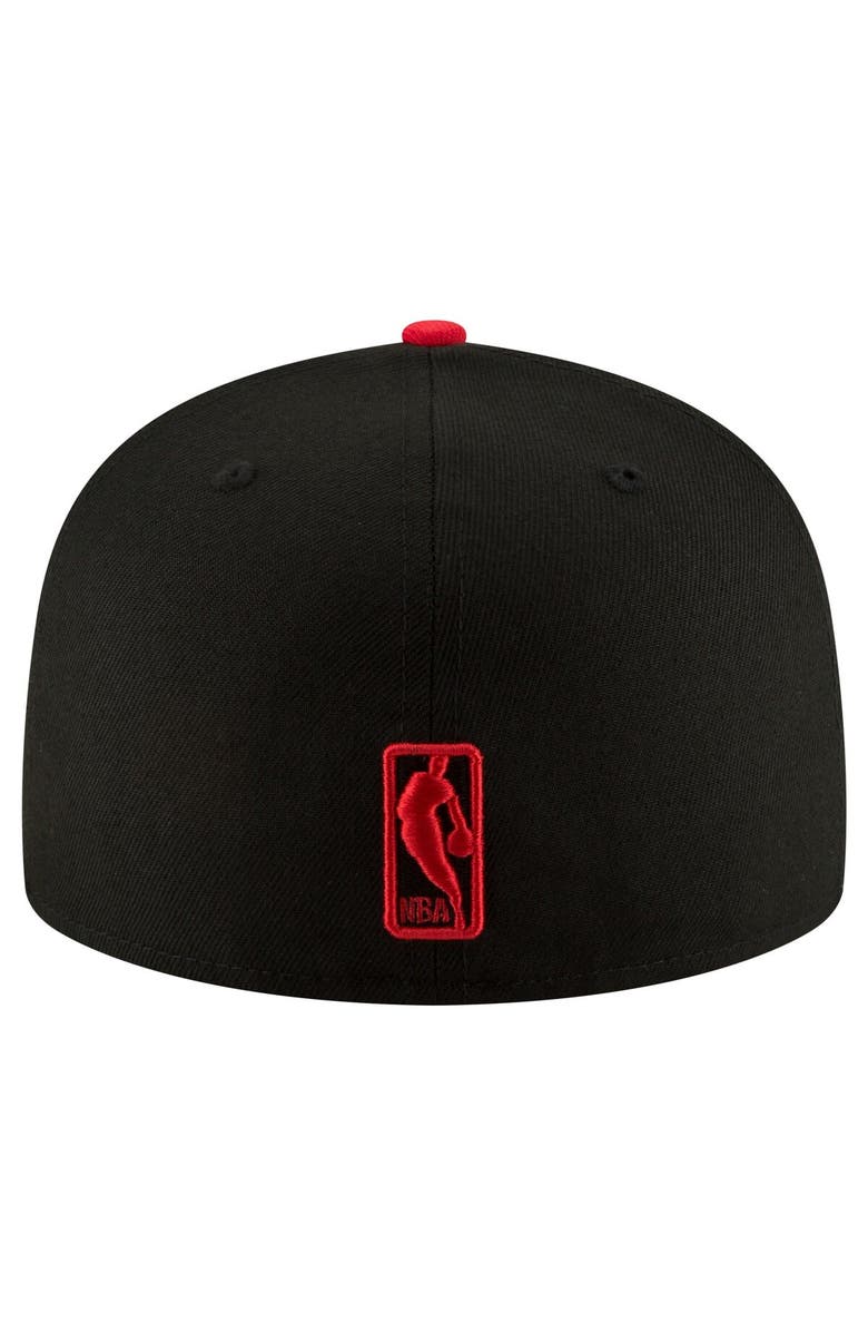 New Era Men's New Era Black/Red Toronto Raptors 2-Tone 59FIFTY Fitted Hat, Alternate, color, 