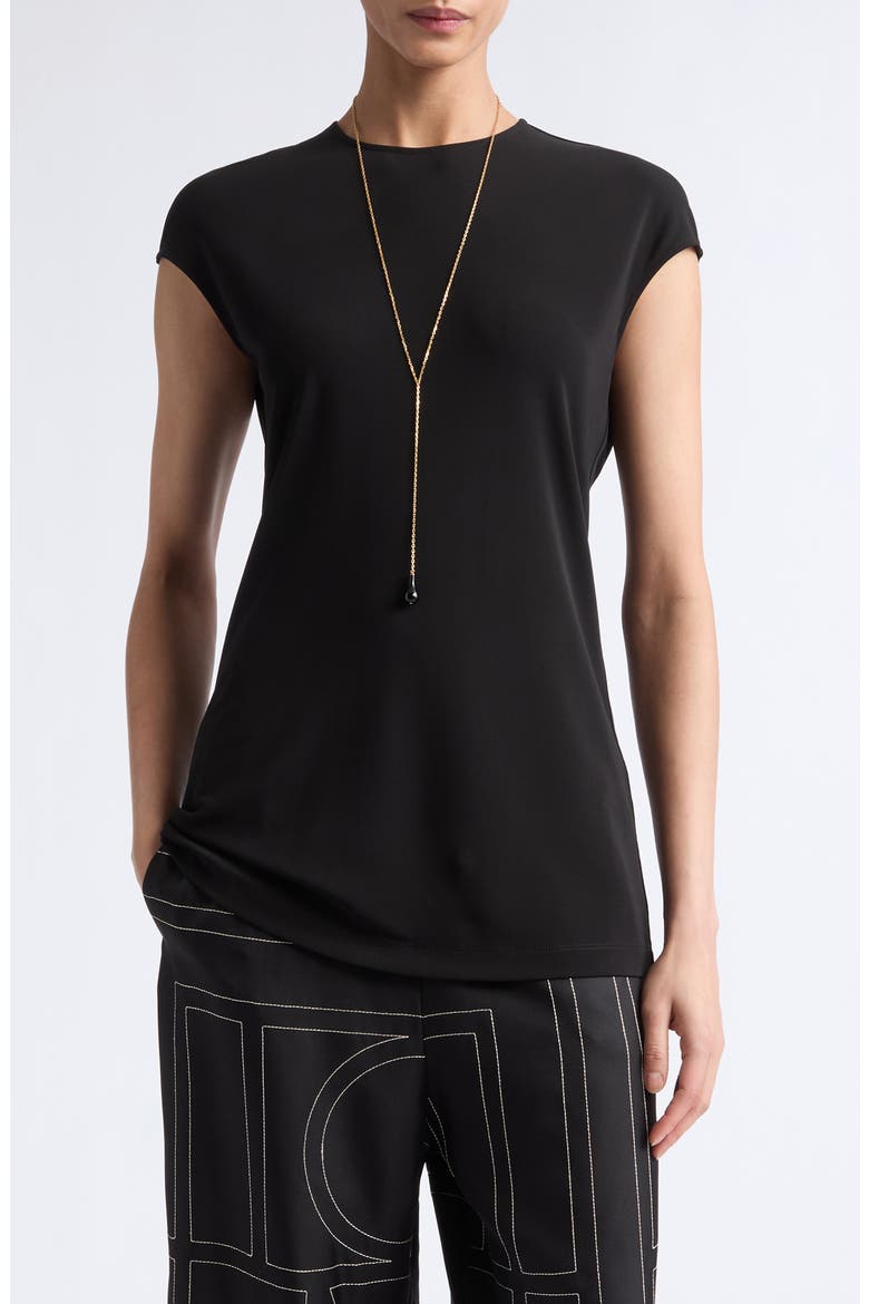 Everyday Fluid Jersey Top, Main, color, BLACK