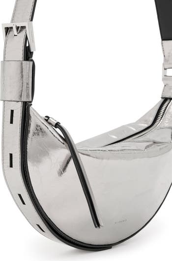 Half Moon Leather Crossbody Bag