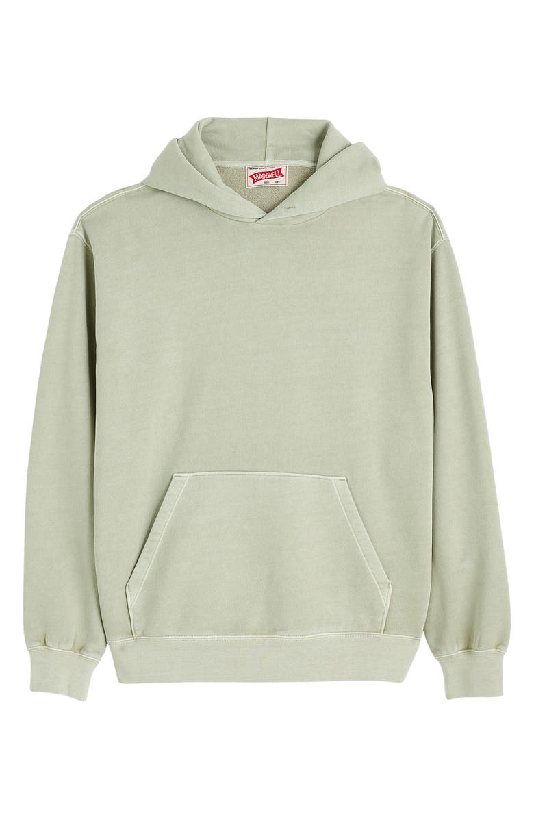 Madewell Woodland Brushed Terry Hoodie, Alternate, color, Dusty Sage