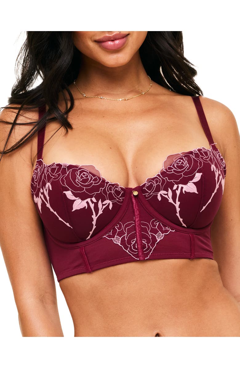 Adore Me Rosita Contour Demi Bra, Main, color, Dark Purple
