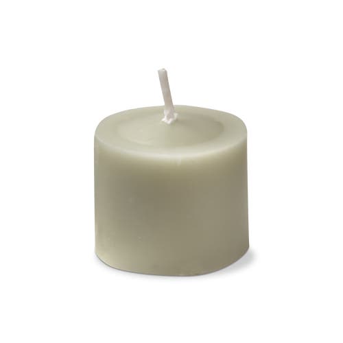 Tag Sage Green Votive Candles Set Of 12 Smokeless Paraffin Wax In Brown