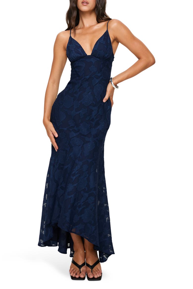 Cyrene Sleeveless Maxi Dress, Main, color, NAVY