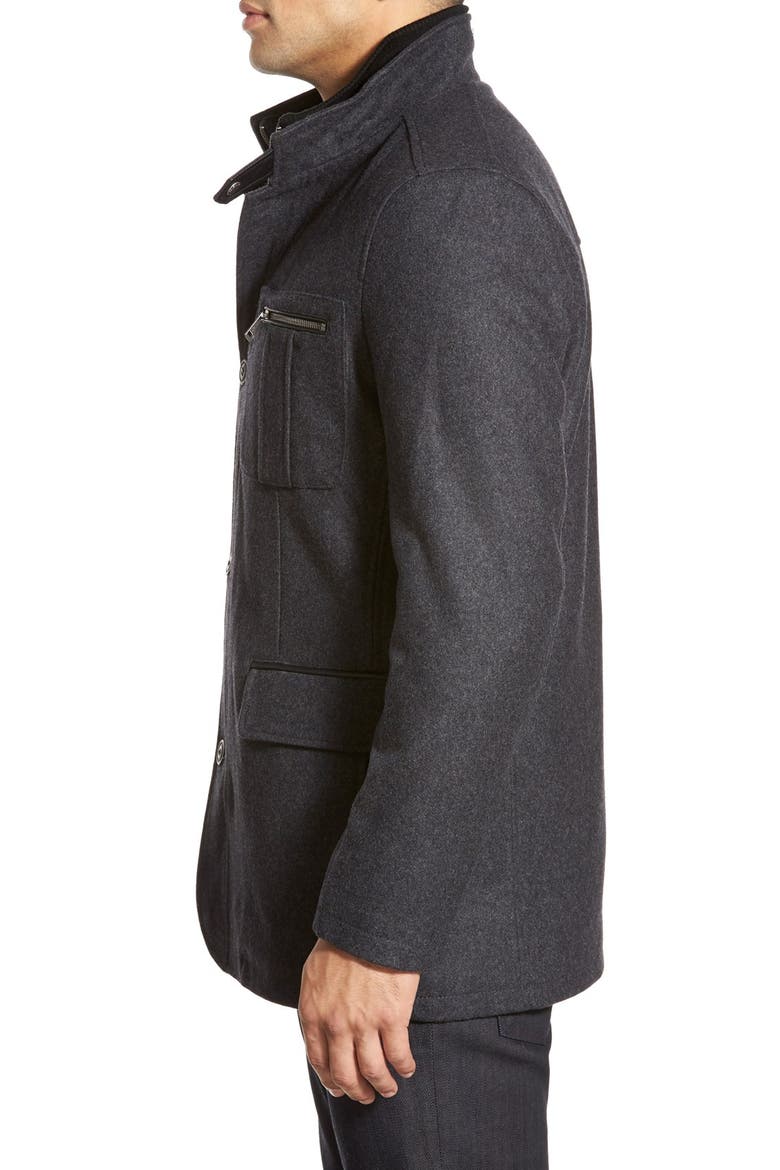 Wool Blend Jacket, Alternate, color, CHARCOAL