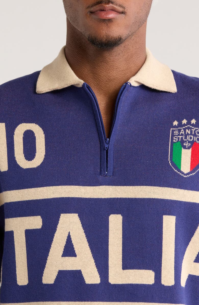 SANTO STUDIO Team Italia Half-Zip Sweater, Alternate, color, 