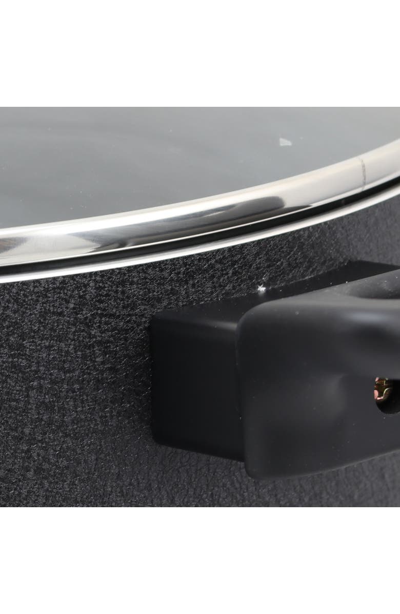 OSTER Ashford 6 Quart Aluminum Dutch Oven with Tempe Glass Lid, Alternate, color, Metallic Silver