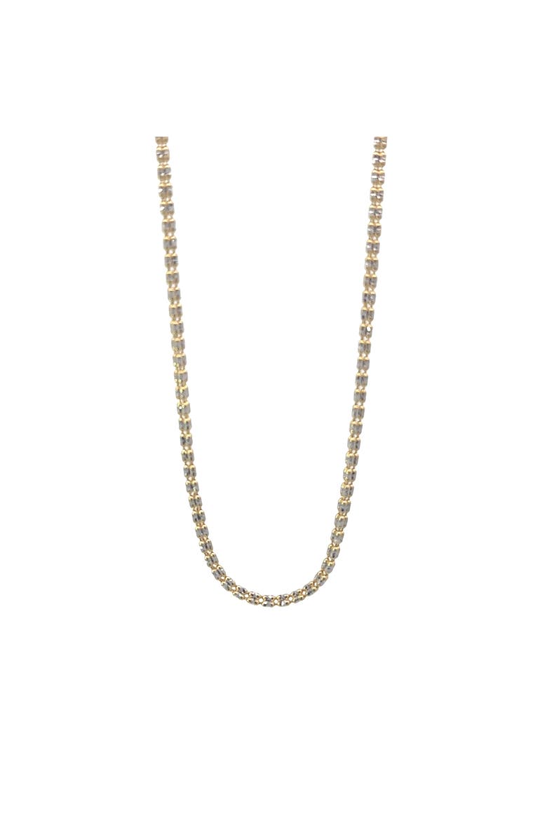 14K Yellow Gold Diamond cut Ice Chain 24 Inch 2.6mm 12.6 Grams, Main, color, yellow
