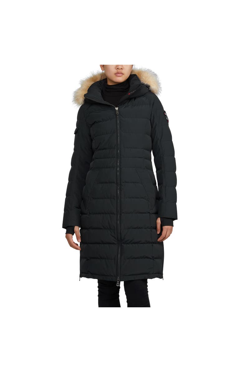 Pajar Venice Long Puffer with Removable Faux Fur Trim, Main, color,