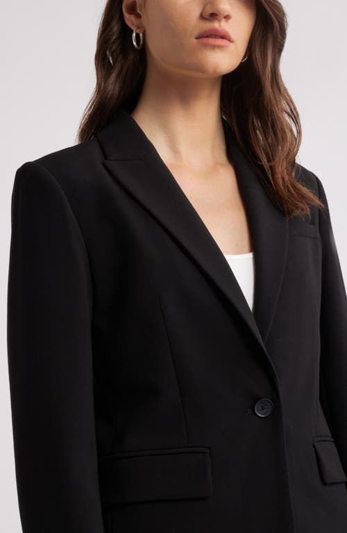 Nordstrom Cinched Waist Blazer In Black