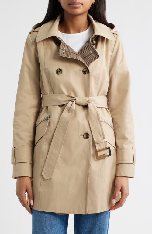 London Fog Double Breasted Trench Raincoat