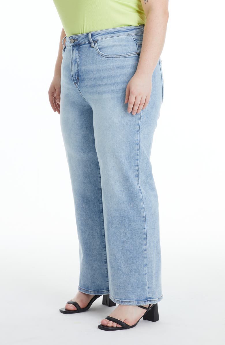 Bayeas Ankle Wide Leg Jeans, Alternate, color, Light Blue