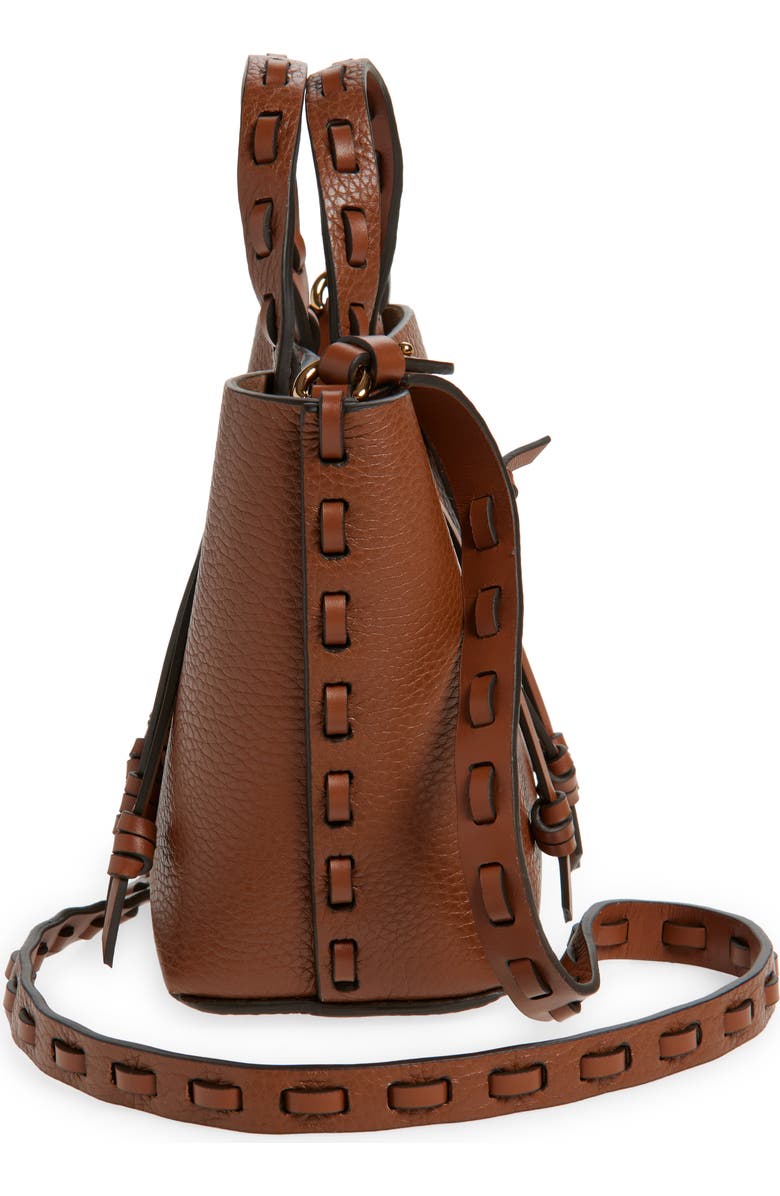 Etro Shopping Essential Leather Tote, Alternate, color, M1384 Burnt