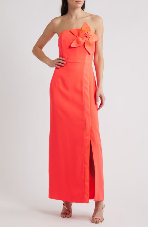 Lilly Pulitzer® Anasophia Rosette Strapless Maxi Dress in Cane Coral  product