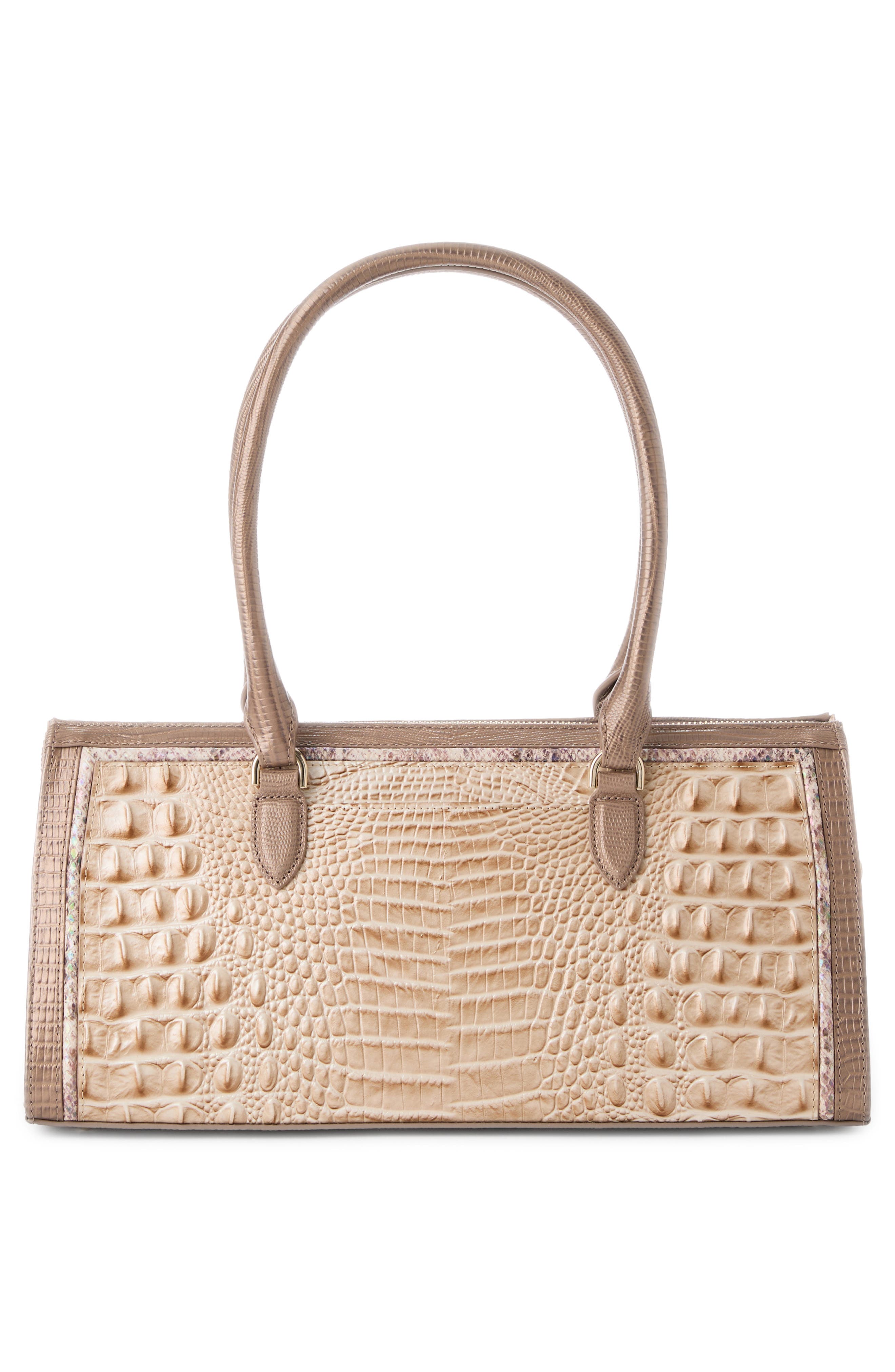 Brahmin Sophia Embossed Leather Satchel, Alternate, color, Multi