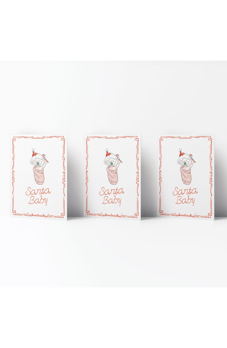 Ramus & Co Santa Baby Winter/Holiday/Christmas Greeting Card Pack Sets, Main, color, Multi-Pack