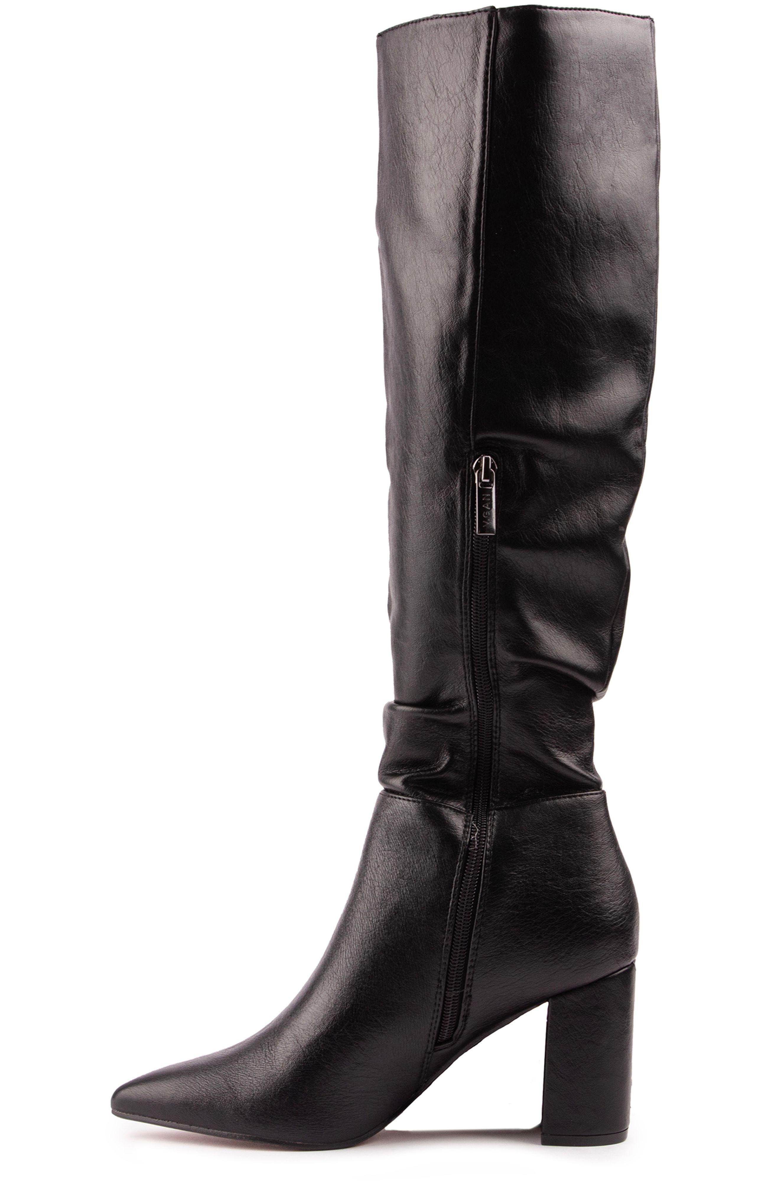 Peach Knee High Boots, Alternate, color, BLACK
