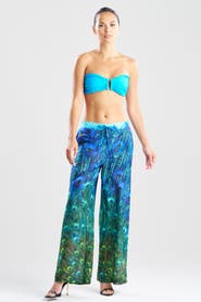 Natori Peacock Cotton Voile Pants