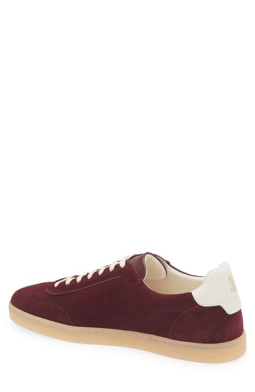 Brunello Cucinelli Low Top Sneaker In Burgundy