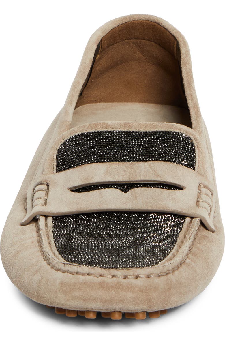 Brunello Cucinelli Monili Driving Shoe, Alternate, color, C5859 Dark Beige