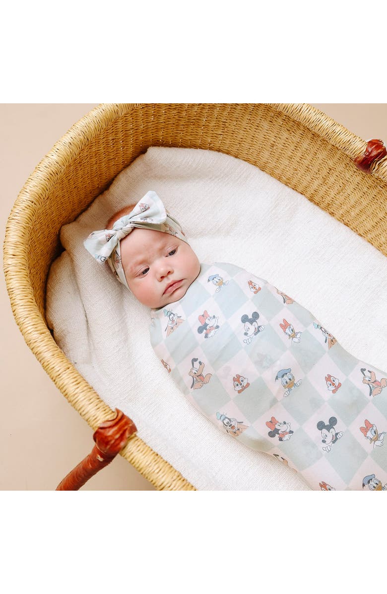 Copper Pearl Mickey Mouse Swaddle Blanket, Alternate, color, Mickey Mouse And Friends