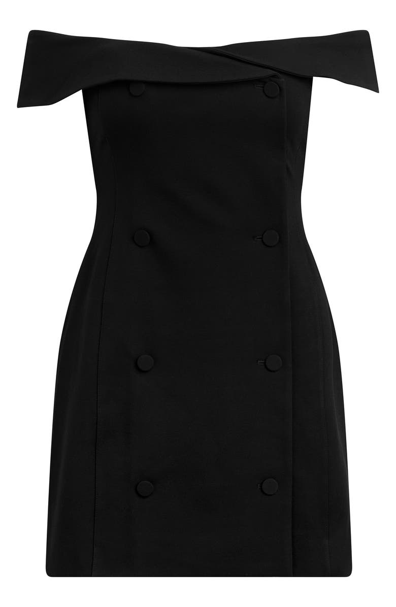Favorite Daughter The Payback Off the Shoulder Minidress, Alternate, color, Black