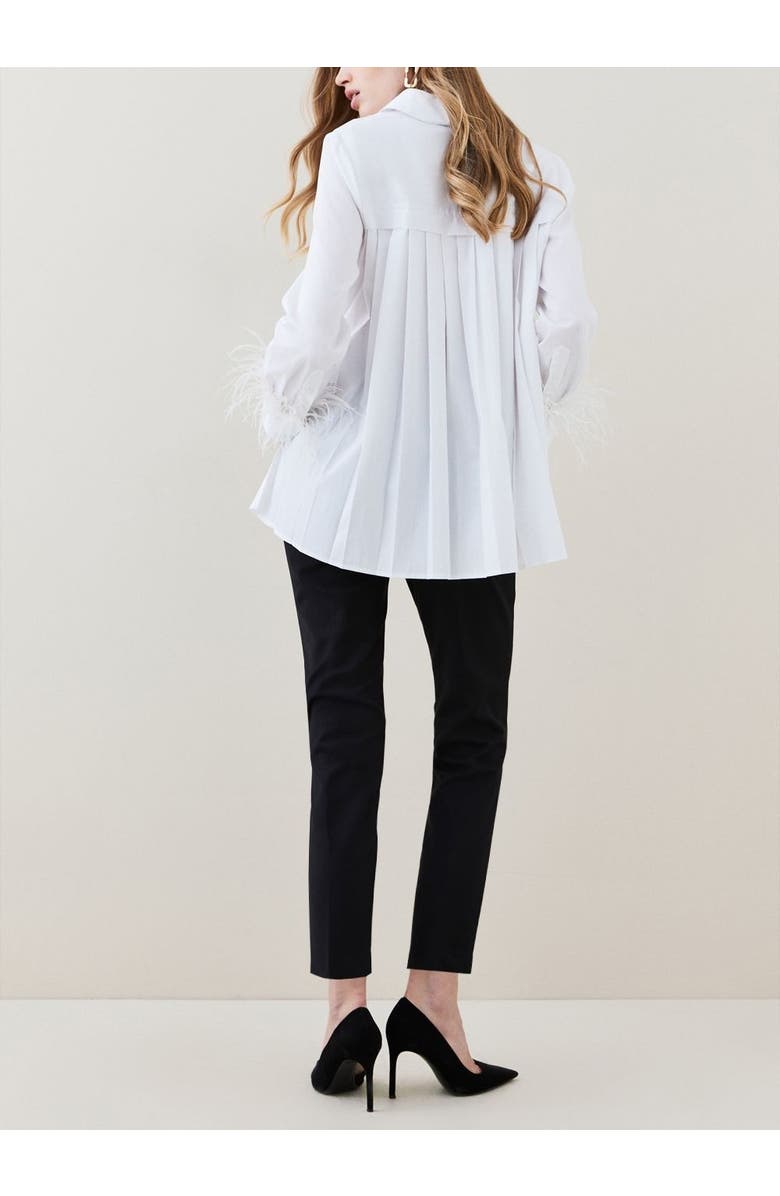 Karen Millen Petite Essential Techno Woven Trousers, Alternate, color, Black