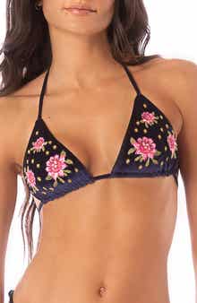 Maaji Bouquet Bliss Balmy Reversible Triangle Bikini Top