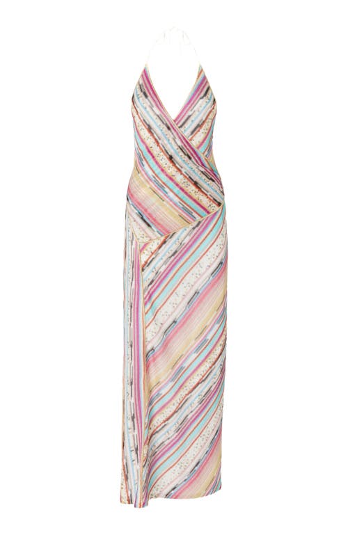 Missoni Sleeveless Chevron-knit Maxi Dress In Multicoloured