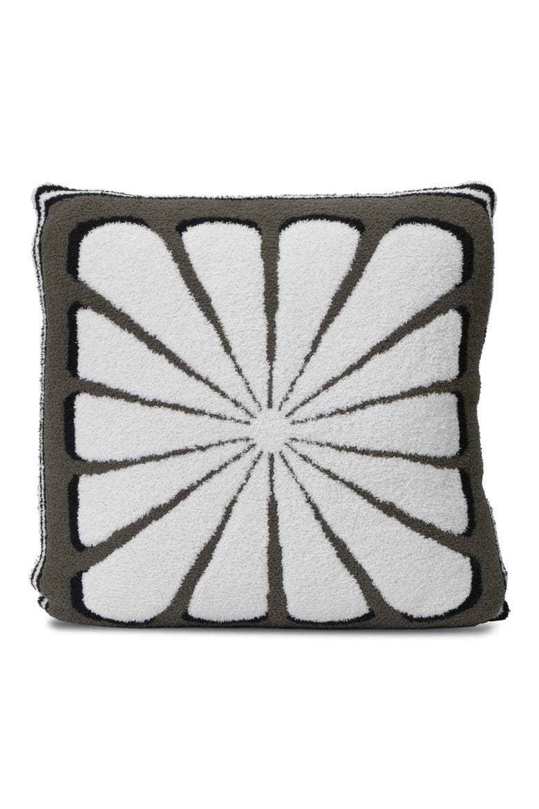 Floral Sunburst CozyChic® Accent Pillow, Alternate, color, KHAKI GREEN MULTI