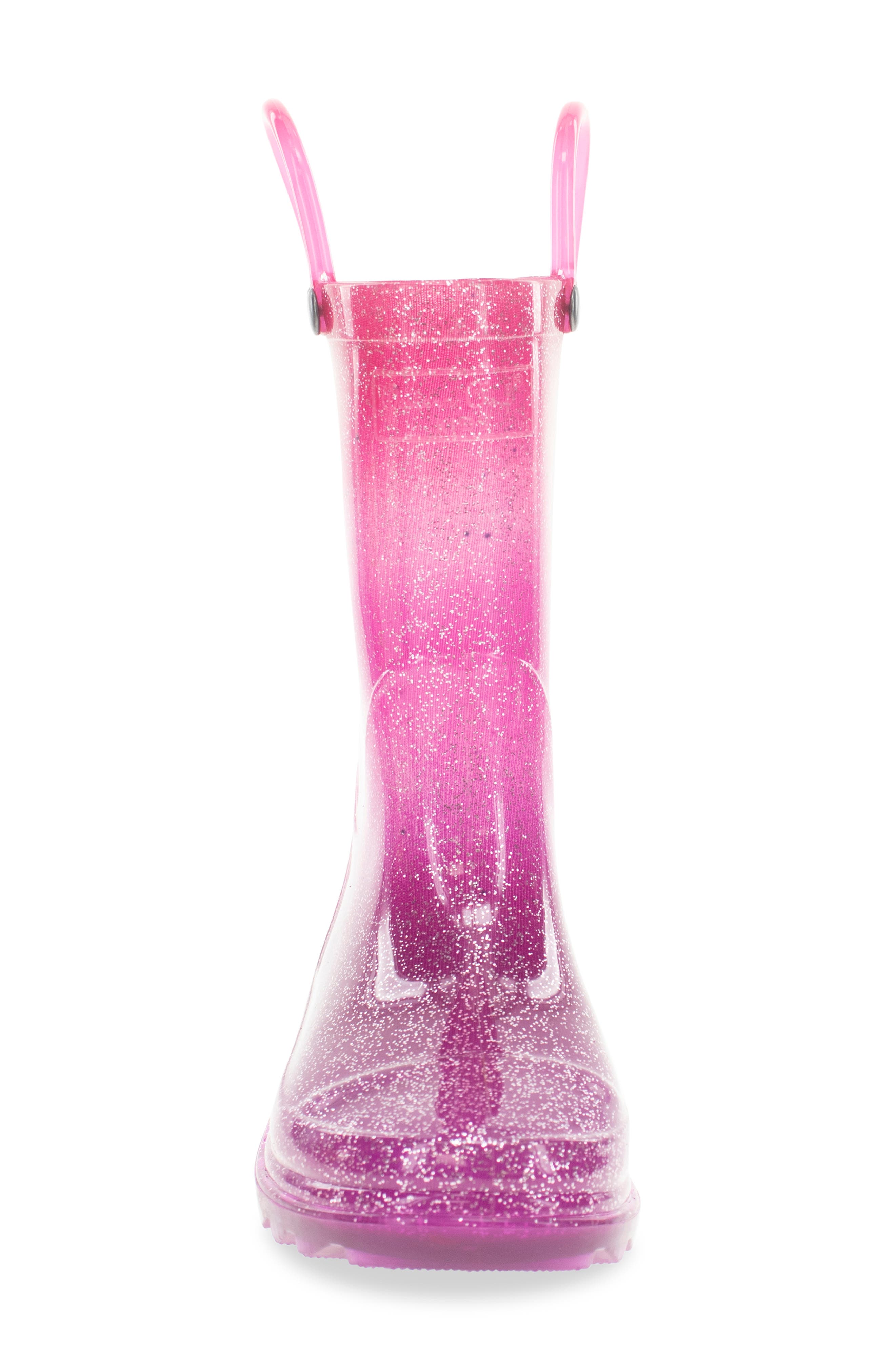 Western Chief Kids' Ombre Glitter Rain Boot, Alternate, color, 