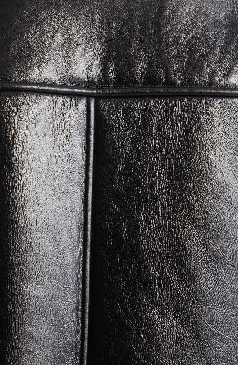 Veronica Beard Danika Genuine Shearling Jacket, Alternate, color, Shiny Blacks