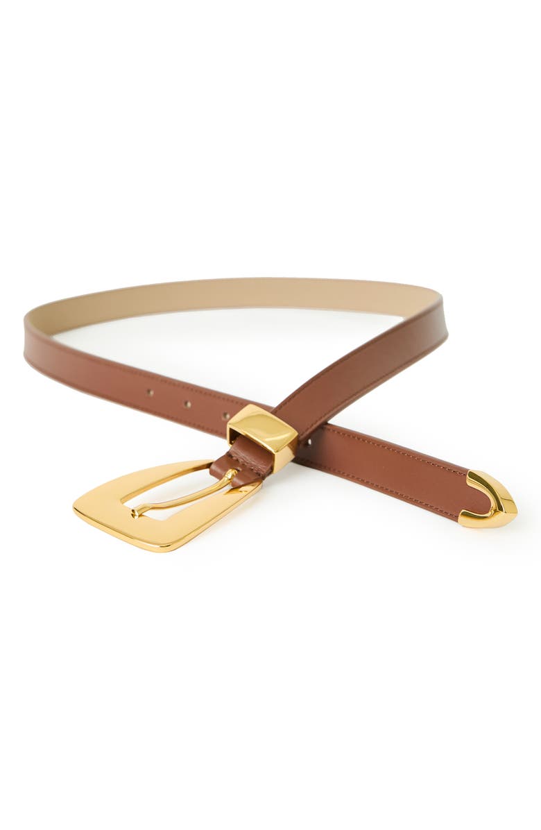 B-Low the Belt Briar Leather Belt, Alternate, color, Madeira Gold