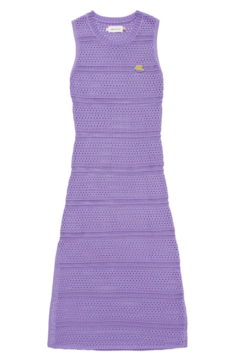 HONOR THE GIFT Open Stitch Midi Dress, Alternate, color, Purple