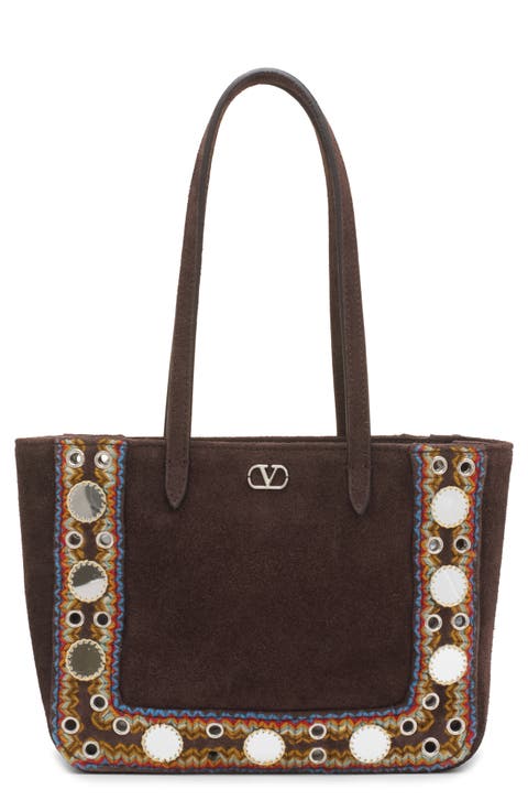 Mini Nellcôte Suede Tote Bag