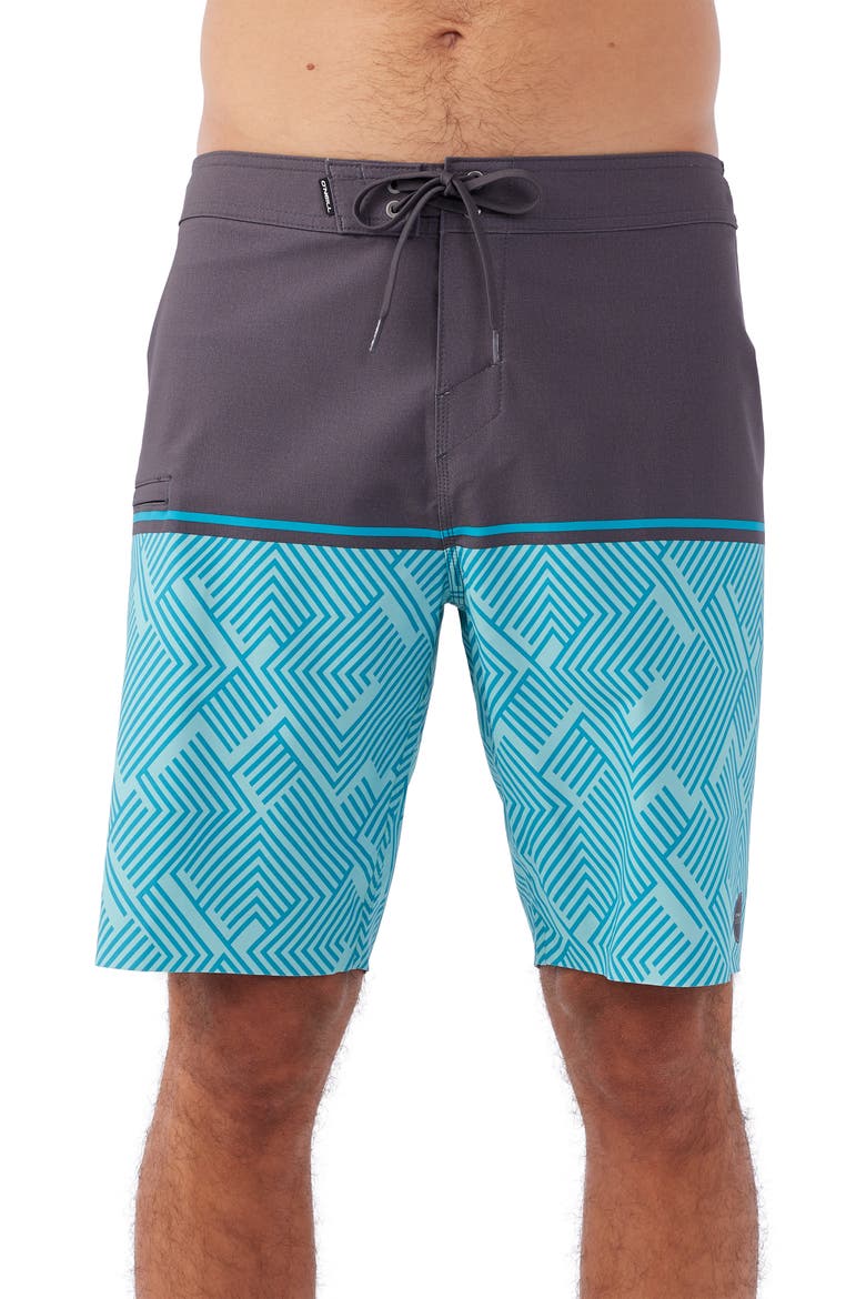 Hyperfreak Tech TRVLR Nomad 20 Swim Trunks, Main, color, TURQUOISE