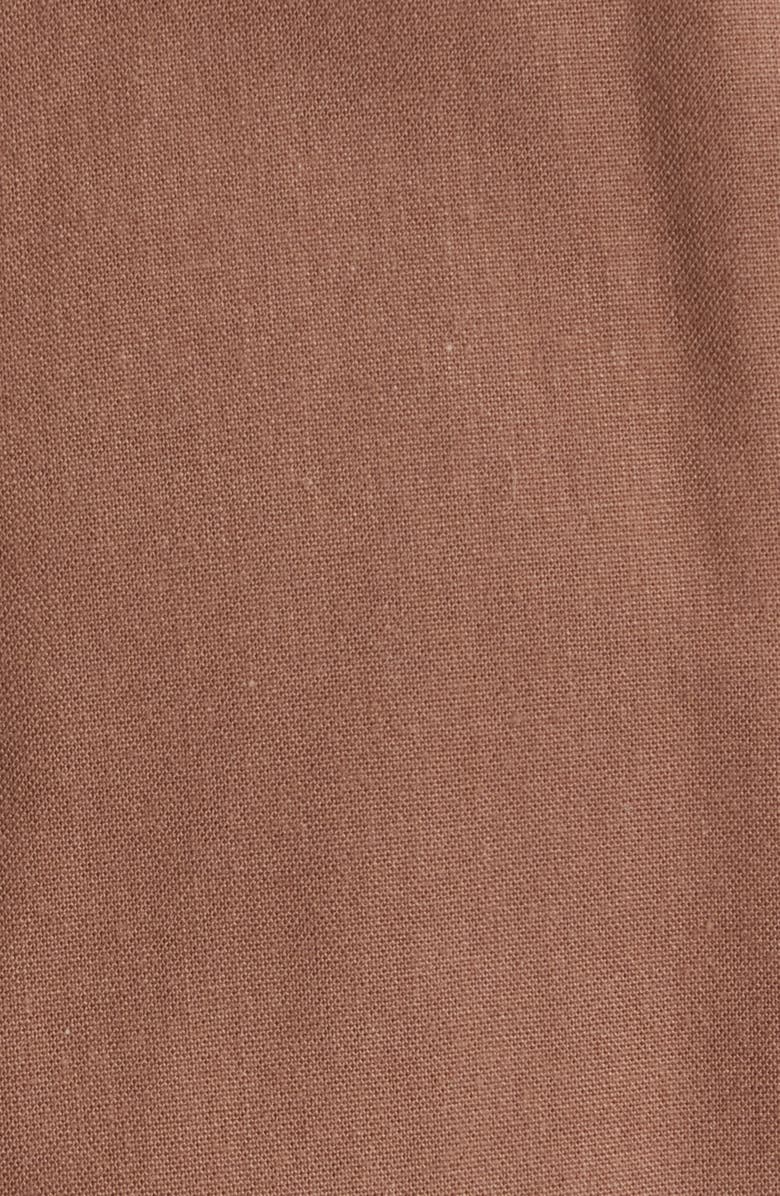 Lorenzo Uomo Trim Fit Solid Brown Cotton Dress Shirt, Alternate, color, Coffee