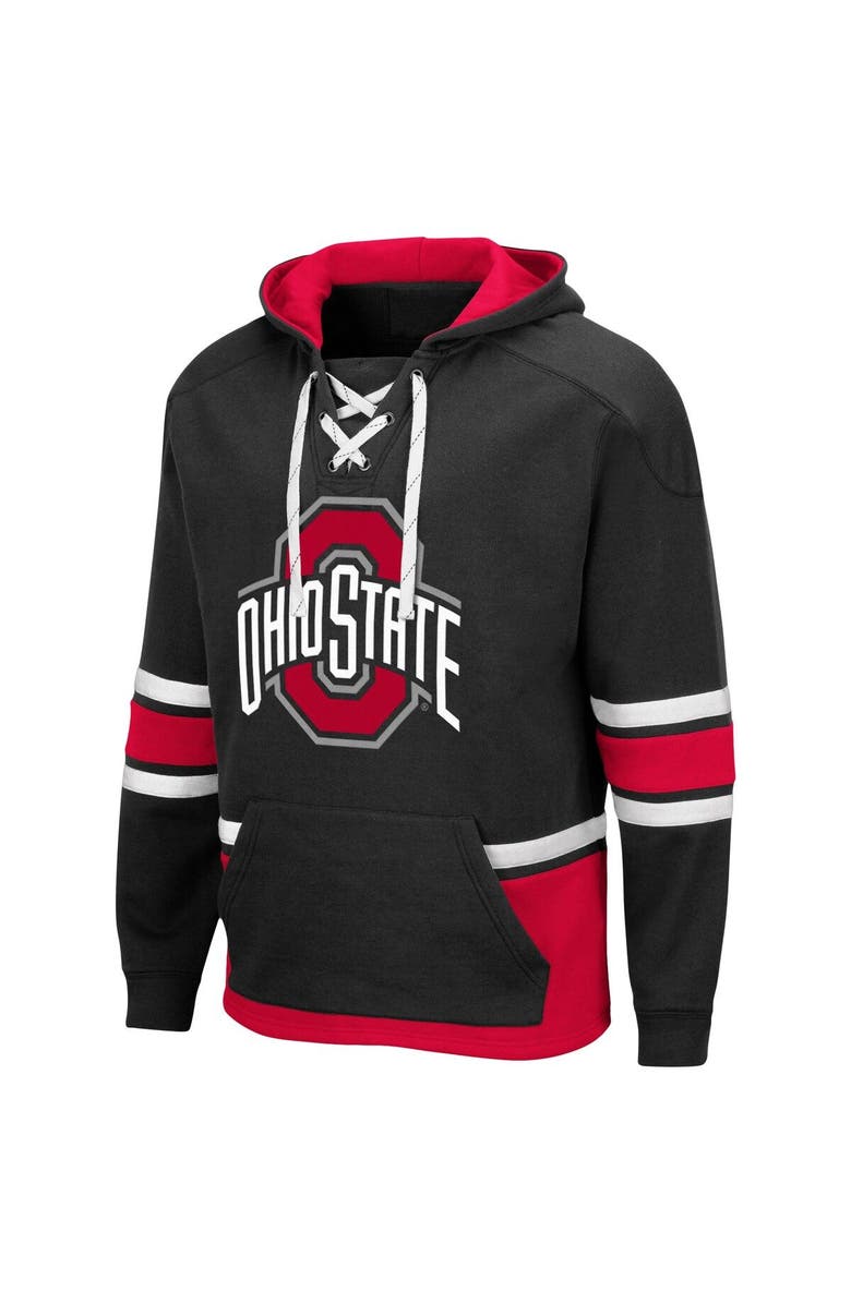 COLOSSEUM Men's Colosseum Black Ohio State Buckeyes Lace Up 3.0 Pullover Hoodie, Alternate, color, Black