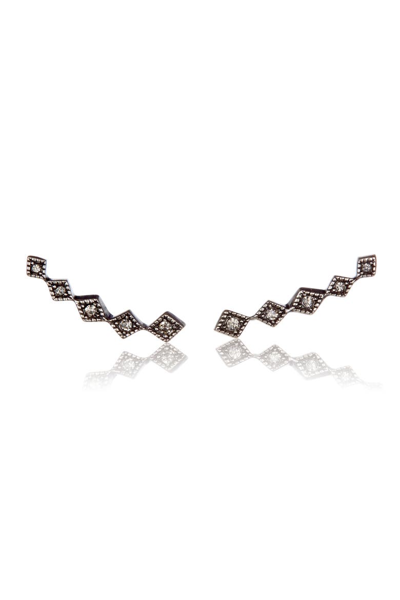 Crystal Ear Crawlers, Alternate, color, SILVER
